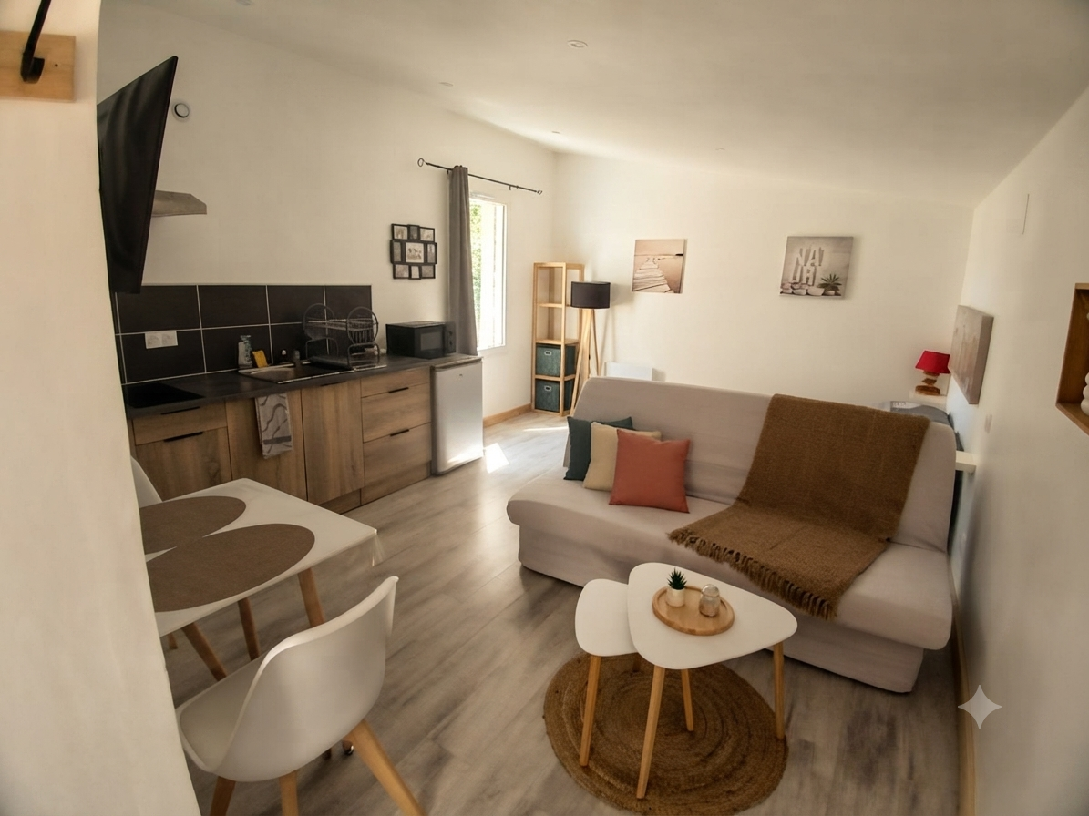 Intérieur du studio La Kaz de Caillac